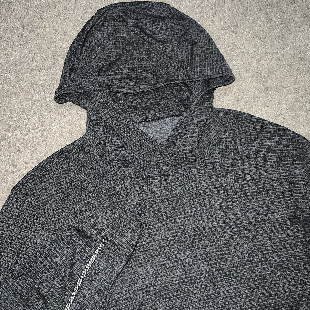 Lululemon Repetition Lightweight Training Hoodie Sz XL Performance Black Heather